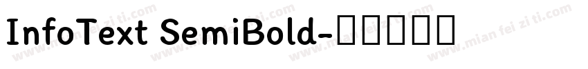 InfoText SemiBold字体转换